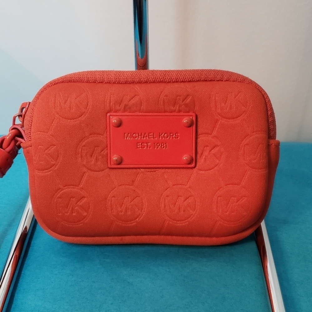 Michael Kors Canvas Zippered Pouch - Picture 6 of 9
